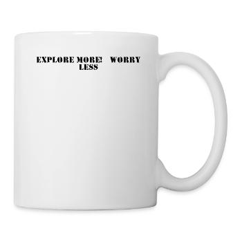 Hiking - Explore More, Worry Less - Mug - white - Right