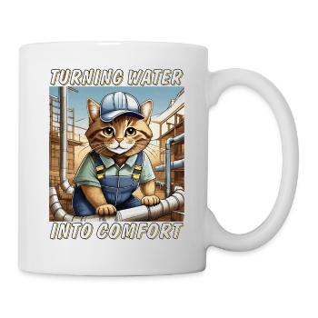 KATZE INSTALLATEUR Turning Water into Comfort - Tasse - Weiß - Rechts