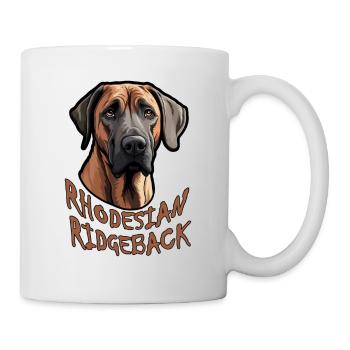 Rhodesian Ridgeback Dog - Mug - white - Right