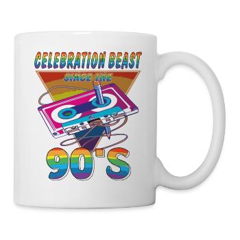CASSETTE CELEBRATION BEAST ANNÉES 90 - Mug blanc - blanc - Droite