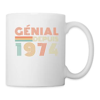 Awesome Since 1974 Retro Birthday Gift - Mug - white - Right