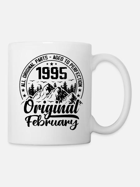 1995 février Original : 29 Ans cadeau Anniversaire - Mug blanc - blanc