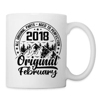 2018 February Original: 6 Year Anniversary Gift - Mug - white - Right