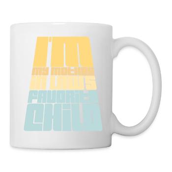 Je suis la blague préférée de ma belle-mère en disant - Mug blanc - blanc - Droite