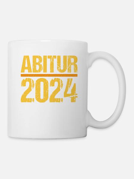 Abitur Junge Mädchen Abi Abitur 2024 - Tasse - Weiß