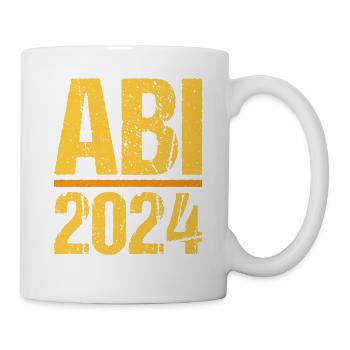 Abitur Junge Mädchen Abi Abitur 2024 - Tasse - Weiß - Rechts