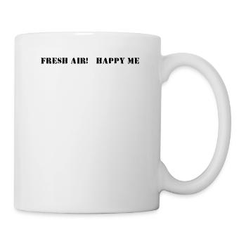 Randonnée - De l’air frais, heureux moi - Mug blanc - blanc - Droite