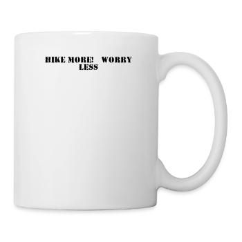 Hiking - Hike more, worry less - Mug - white - Right
