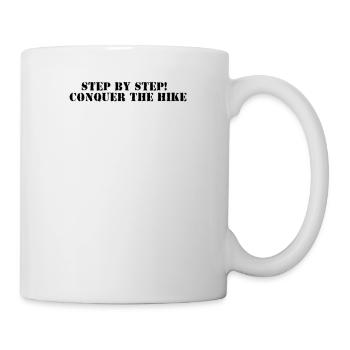 Hiking - Step by step, conquer the hike - Mug - white - Right
