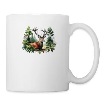 Red Deer I Hunting Motif - Mug - white - Right