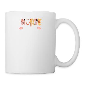 Funny Night Shift Nurse Skeleton Halloween RN - Mug - white - Right