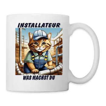 CAT INSTALLER - Mug - white - Right