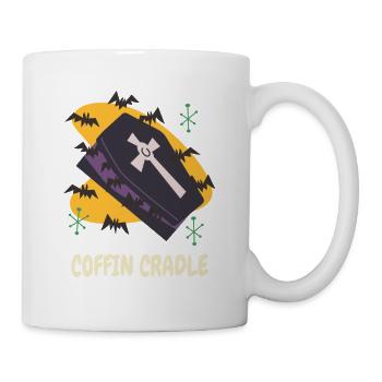 Cercueil de la mort Goth cercueil effrayant Halloween Vampires - Mug blanc - blanc - Droite