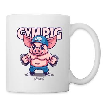 Muscleman Gym Pig - Mug - white - Right