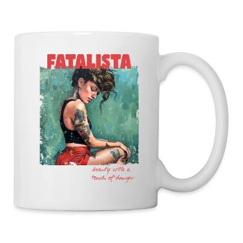 Femme Fatal Fatalista Beauty with a Touch Danger - Mug - white - Right