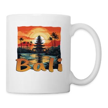 Bali Sunset Pagoda Idyll - Mug - white - Right