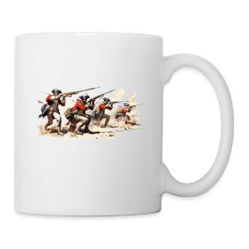 Tuniques rouges Infanterie de ligne du 18e siècle - Mug blanc - blanc - Droite