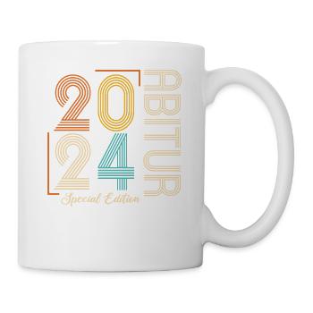 Abitur Junge Mädchen Abi Abitur 2024 - Tasse - Weiß - Rechts