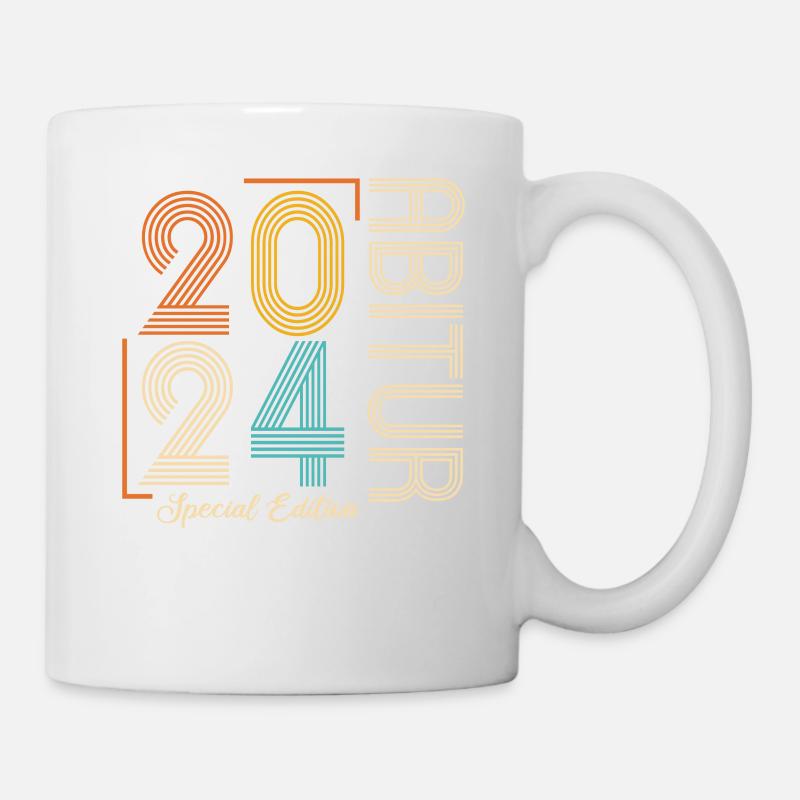 Abitur Junge Mädchen Abi Abitur 2024 - Tasse - Weiß