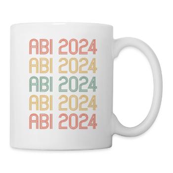 Abitur Junge Mädchen Abi Abitur 2024 - Tasse - Weiß - Rechts