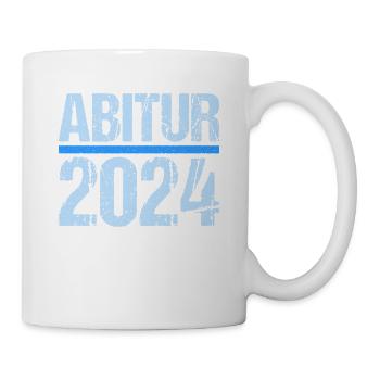 Abitur Junge Mädchen Abi Abitur 2024 - Tasse - Weiß - Rechts