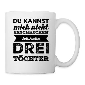 Fête des pères de papa - Trois filles - Mug blanc - blanc - Droite