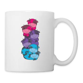 androgyn Flag Pride LGBTQ süße Kuh - Tasse - Weiß - Rechts