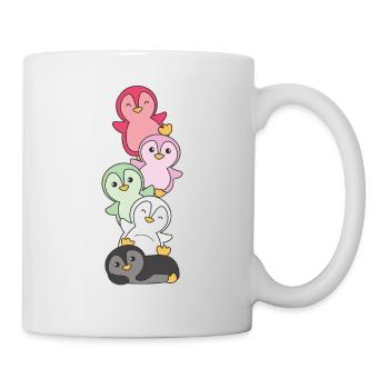 réciprocité drapeau fierté lgbtq mignon pingouin - Mug blanc - blanc - Droite