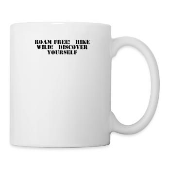 Hiking - Roam free, hike wild, discover yourself - Mug - white - Right