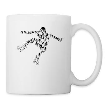 Roller Skating Silhouette Roller Skater Silhouette - Tasse - Weiß - Rechts