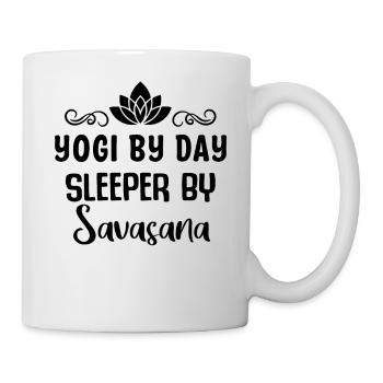 Yogi by Day - Chemise Funny Yoga - Mug blanc - blanc - Droite