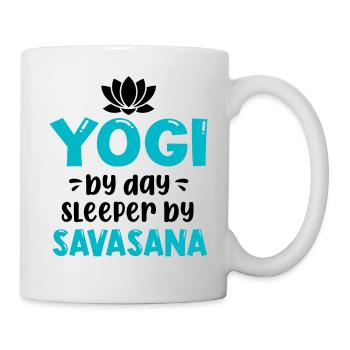 Yogi by Day - Chemise Funny Yoga - Mug blanc - blanc - Droite