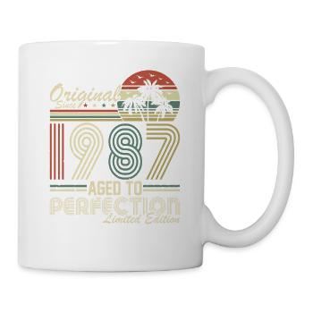 Legendary 1987 Vintage Birthday Tee - Tasse - Weiß - Rechts