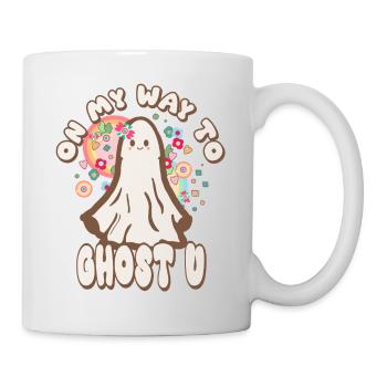 Citation fantôme drôle et mignonne - Mug blanc - blanc - Droite