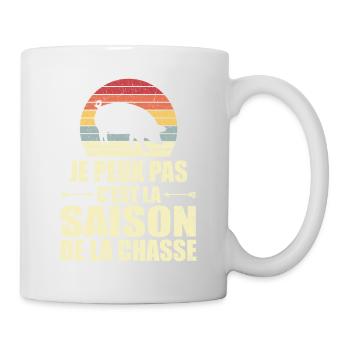 Je Peux Pas C'est La Saison De La Chasse - Mug blanc - blanc - Droite