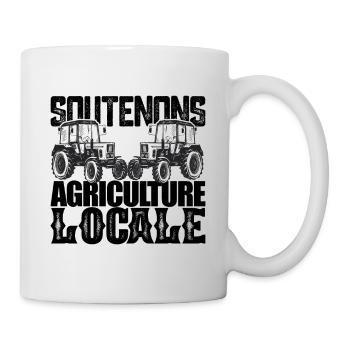 Soutenons l'agriculture locale.Agriculteurs france - Mug blanc - blanc - Droite