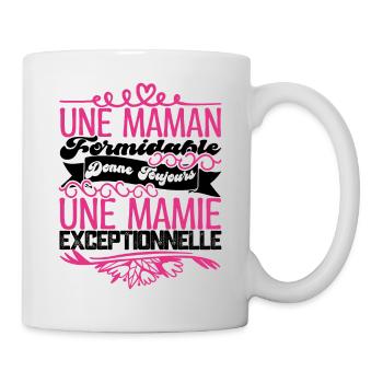 Grand-Mère Cadeau- Une Mamie Exceptionnelle. - Mug blanc - blanc - Droite