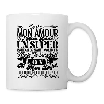 Couple.love Valentine's Day gift couple in love - Mug - white - Right