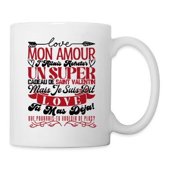 Couple.love Valentine's Day gift couple in love - Mug - white - Right