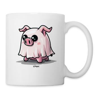 The cute piggy is a ghost pig - Mug - white - Right