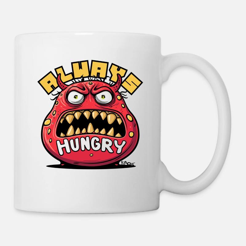 Das immer hungrige Monster - Tasse - Weiß