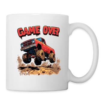 Gamer Gaming : Game Over Monster Truck - Mug blanc - blanc - Droite