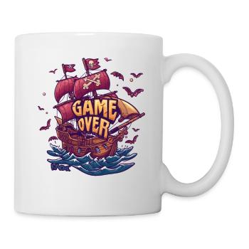 Jeu de jeu Gamer À propos du bateau pirate - Mug blanc - blanc - Droite