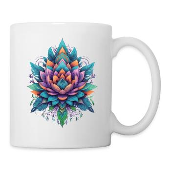 Mandala Lotus Spiritual Aesthetic Design - Mug - white - Right