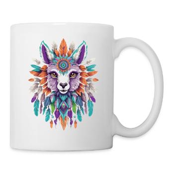 Alpaga spirituel Mandala Power Animal - Mug blanc - blanc - Droite