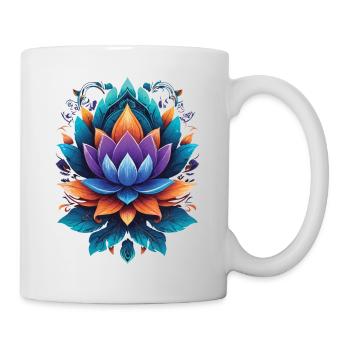Mandala spirituel Lotus Zen Style esthétique - Mug blanc - blanc - Droite