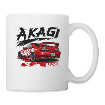 Japanese Akagi Street Racer: JDM Cartoon Car - Mug - white - Right