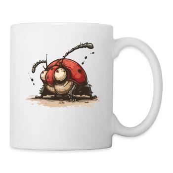 Drôle d’insecte coccinelle super spécial - Mug blanc - blanc - Droite