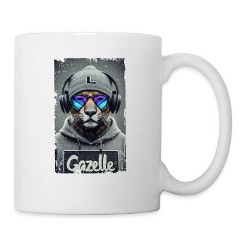 Tiger Gazelle Hipster - Mug - white - Right