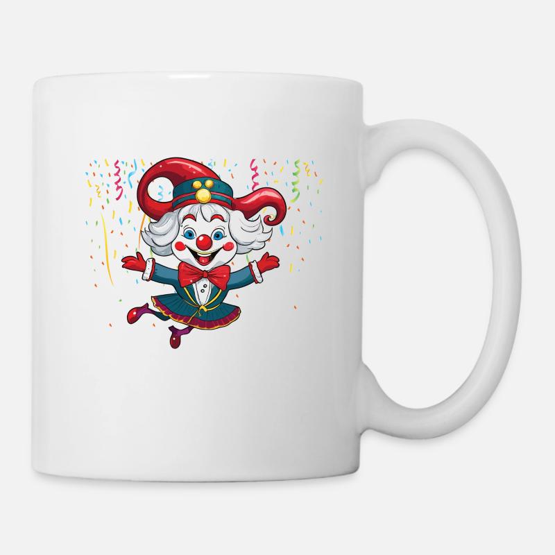 Karneval Kostüm Fasching Fastnacht - Tasse - Weiß